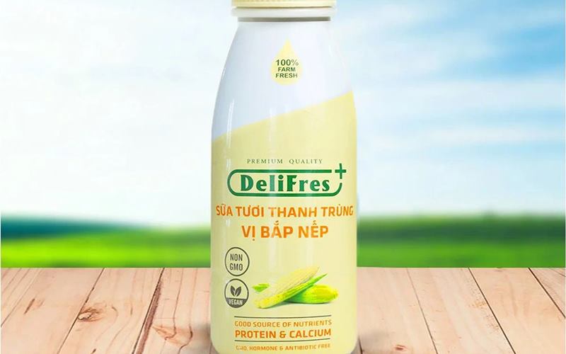 Sữa tươi thanh trùng vị bắp Delifres Sữa tươi thanh trùng vị bắp Delifres