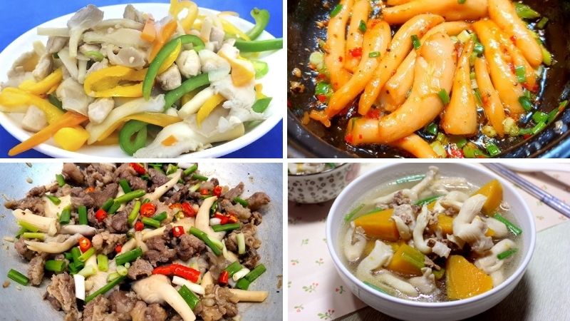 Một số món ăn ngon từ nấm sò trắng