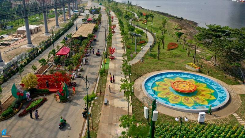 Đi chơi 8/3 ở Sài Gòn: Công viên Thủ Thiêm