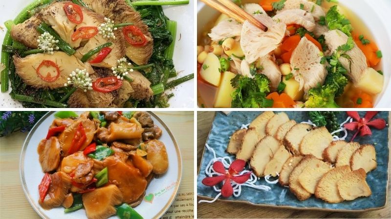 Các món ăn ngon từ nấm hầu thủ