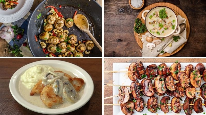 Các món ăn ngon từ nấm trắng