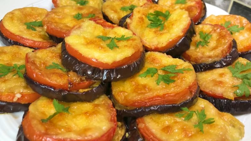 Cà tím nướng phô mai 