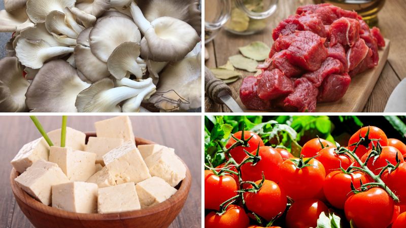 Nguyên liệu làm món canh nấm bào ngư