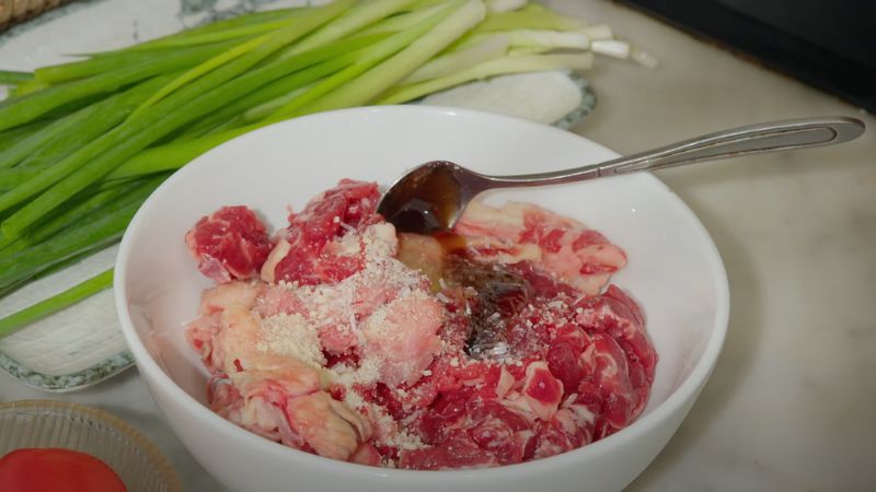Ướp thịt bò