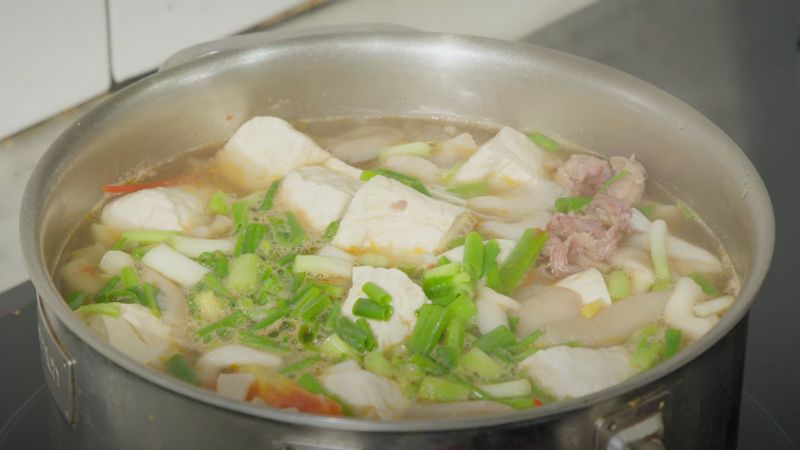 Thành phẩm canh nấm bào ngư