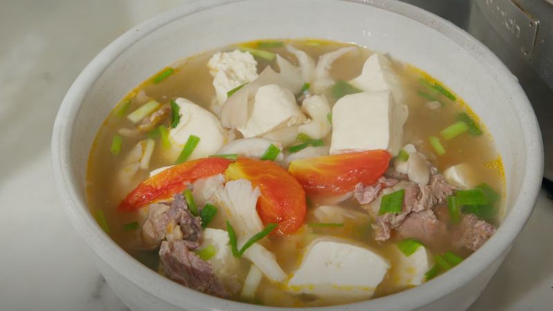Món canh nấm bào ngư