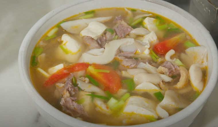 Cách nấu canh nấm bào ngư thịt bò dễ làm, chuẩn vị
