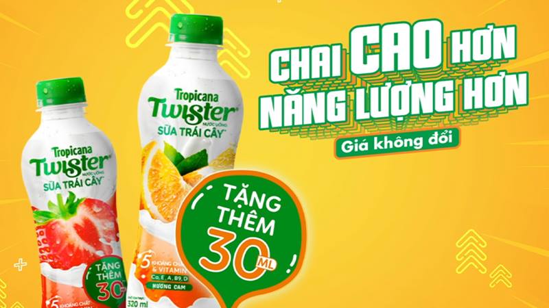 Sữa trái cây Twister hương dâu