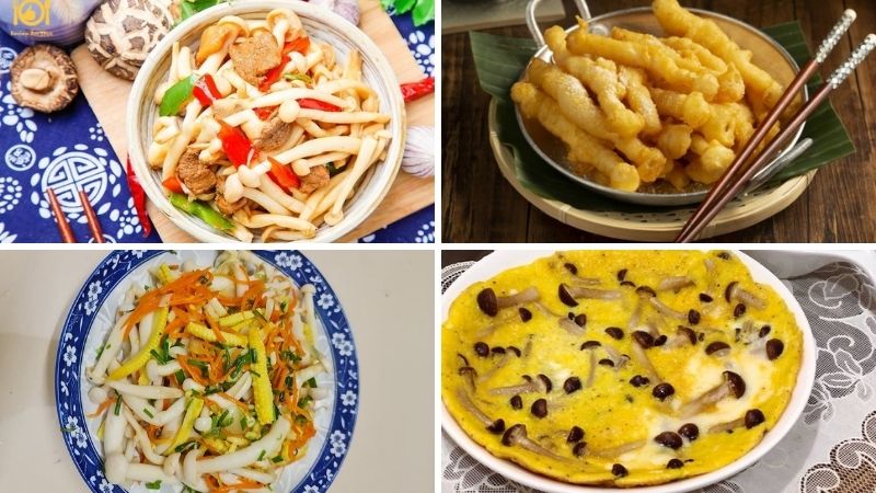 Các món ăn ngon từ nấm hải sản