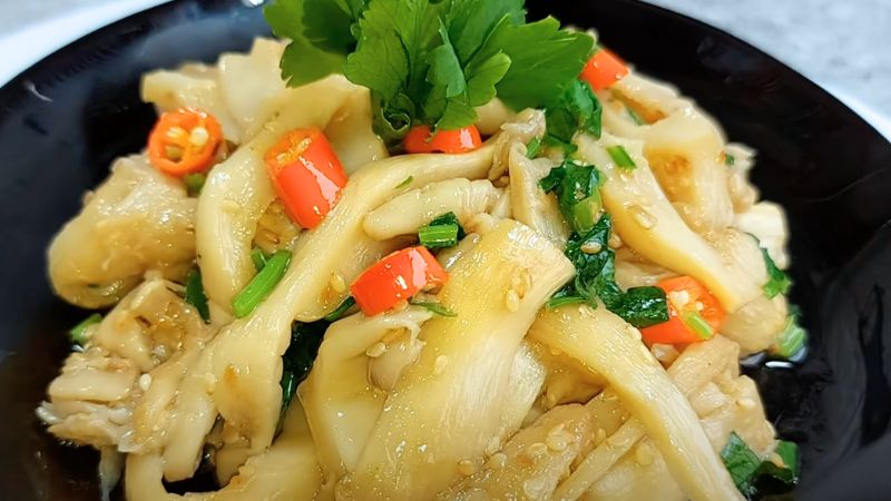 Thưởng thức nấm bào ngư xào dầu hào