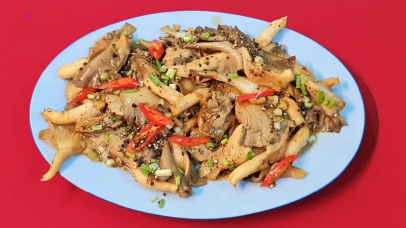 Nấm bào ngư kho tiêu
