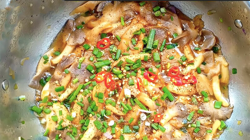 Nấm bào ngư kho tiêu