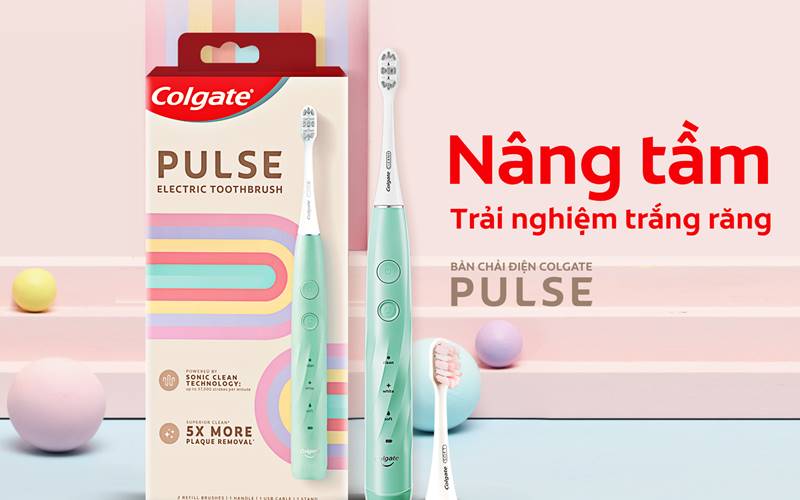 Hướng dẫn sử dụng bàn chải điện Colgate PULSE