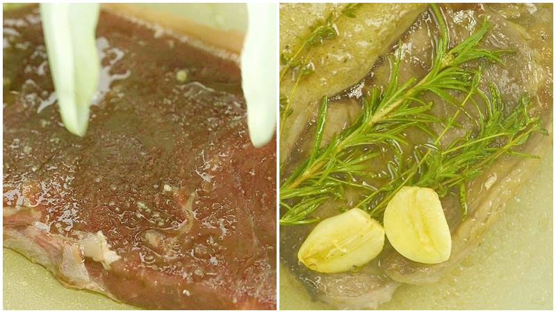 Áp chảo thịt bò