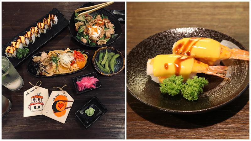 Các món ăn hấp dẫn tại Mộc Sushi