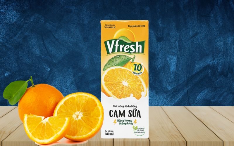 Sữa trái cây VFresh (Vinamilk) hương cam