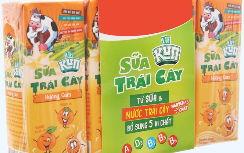 Sữa trái cây LiF Kun hương cam