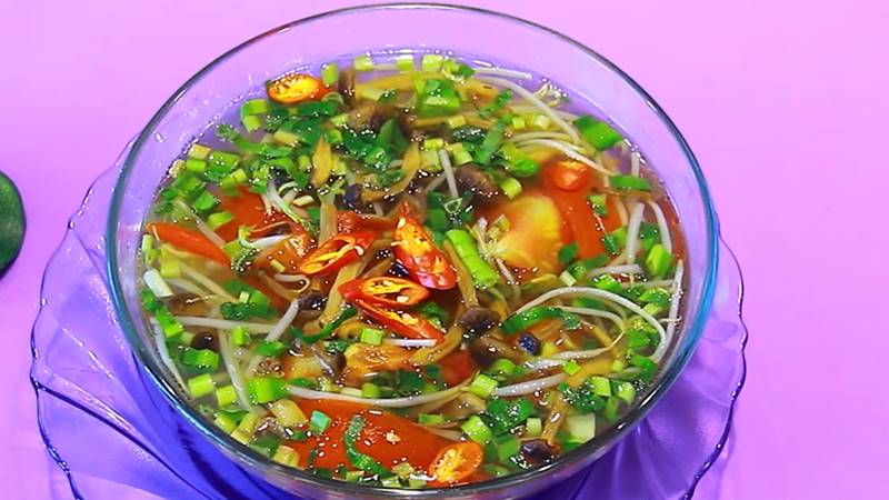 món canh chua chay nấm
