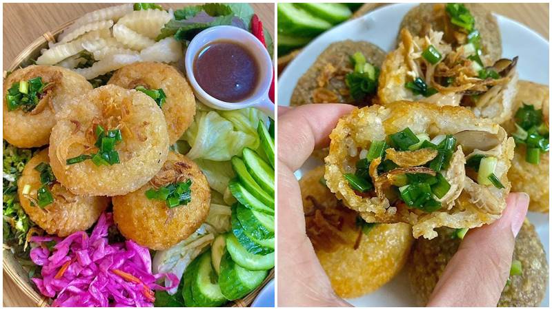Thưởng thức Xôi gà nấm 