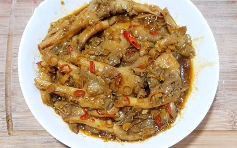 Nấm bào ngư xào sả ớt