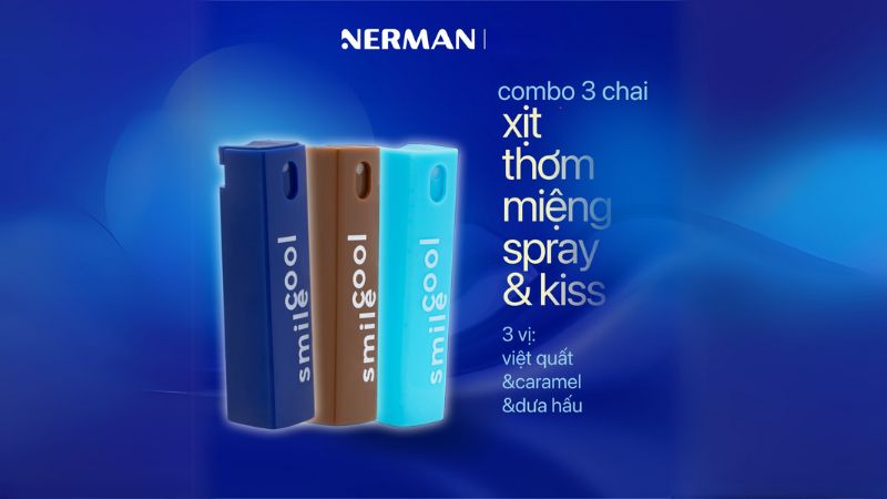 Xịt the miệng Nerman Spray & Kiss