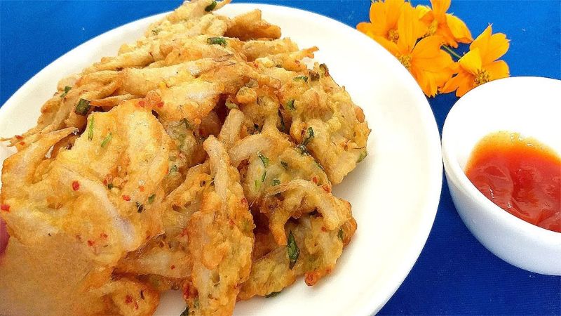 Thành phẩm cá cơm chiên bột 