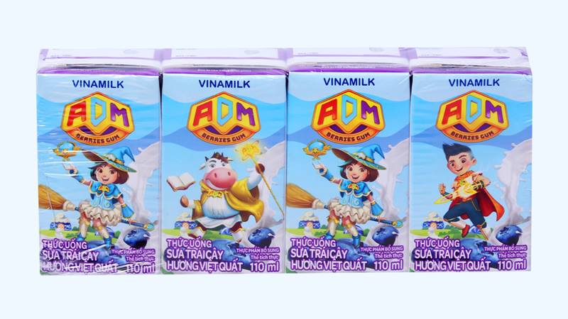 Thức uống sữa trái cây hương việt quất Vinamilk
