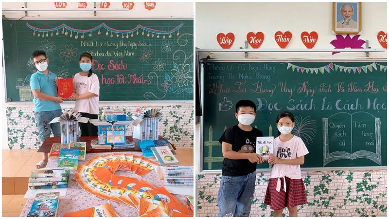 Biến bảng phấn thành bức tranh cổ tích đầy màu sắc