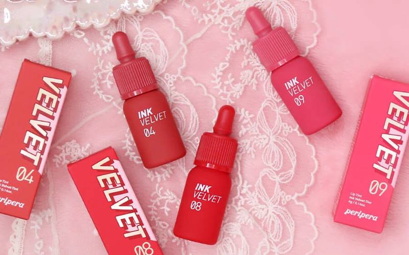 Son đỏ hồng Peripera Ink Velvet Lip Tint màu 08 Sellout Red Son đỏ hồng Peripera Ink Velvet Lip Tint màu 08 Sellout Red