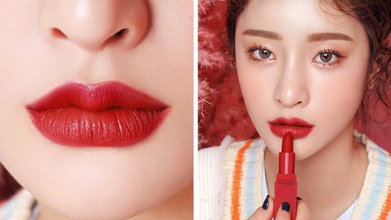 Son đỏ hồng phù hợp với nhiều loại da Son đỏ hồng phù hợp với nhiều loại da