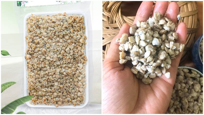Bảo quản hến bằng phương pháp hút chân không