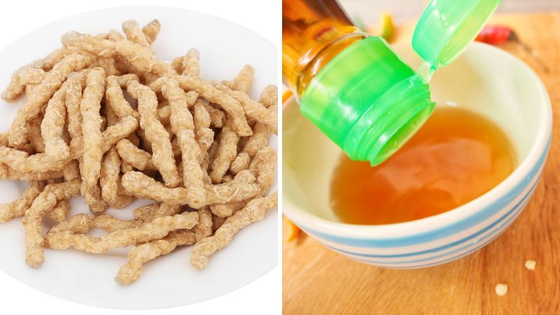 Nguyên liệu làm món cá bống kho chay