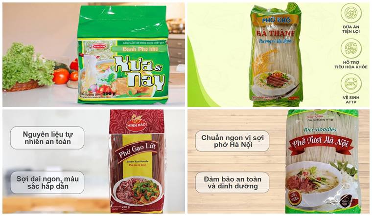 10 thương hiệu bánh phở khô ngon, chất lượng, bạn không thể bỏ qua