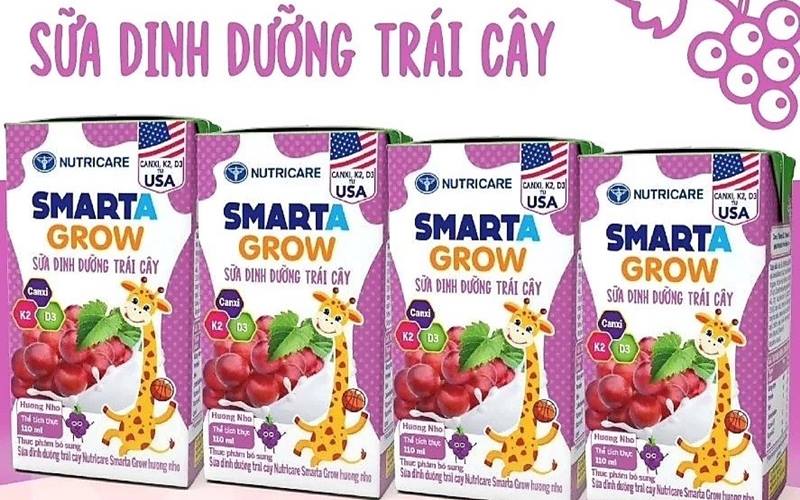Sữa dinh dưỡng trái cây Smarta Grow vị Nho