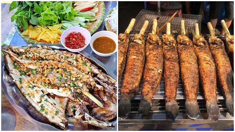 Cá lóc nướng mía