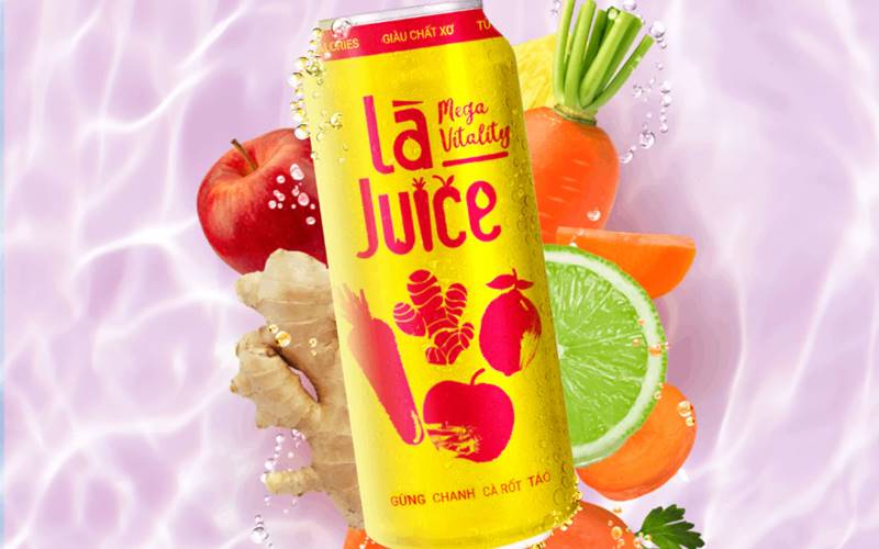 Nước ép rau quả thật Là Juice vị Gừng, Chanh, Cà Rốt, Táo Mega Vitality