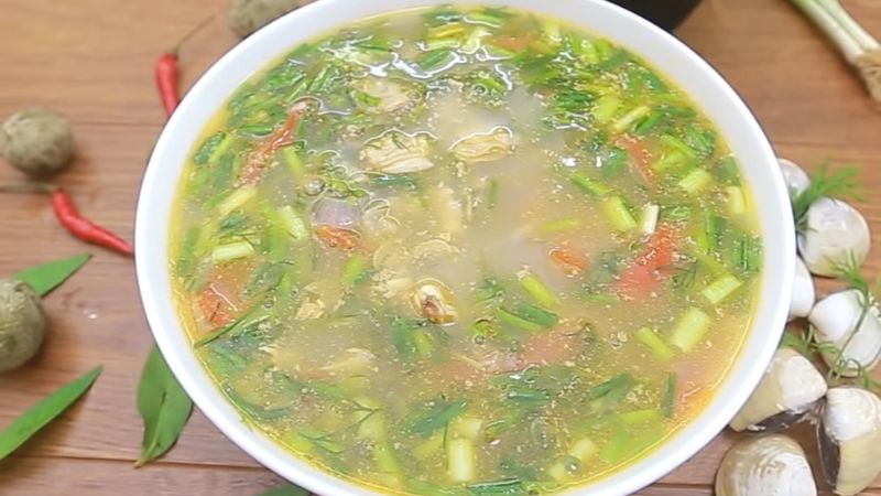 Nghêu nấu sấu