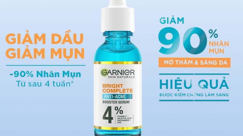 Đối tượng sử dụng serum Garnier Bright Complete Anti-Acne màu xanh Đối tượng sử dụng serum Garnier Bright Complete Anti-Acne màu xanh