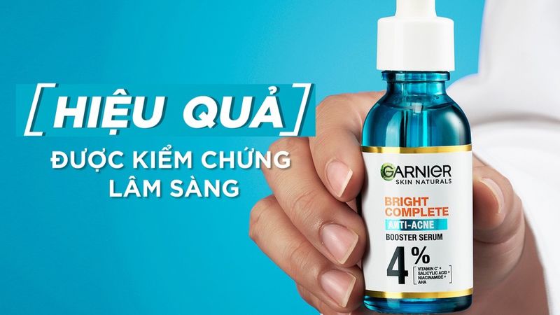 Review serum Garnier Bright Complete Anti-Acne màu xanh từ người dùng Review serum Garnier Bright Complete Anti-Acne màu xanh từ người dùng
