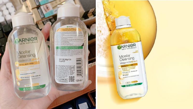 Nước tẩy trang Garnier vàng có khả năng làm sạch vượt trội