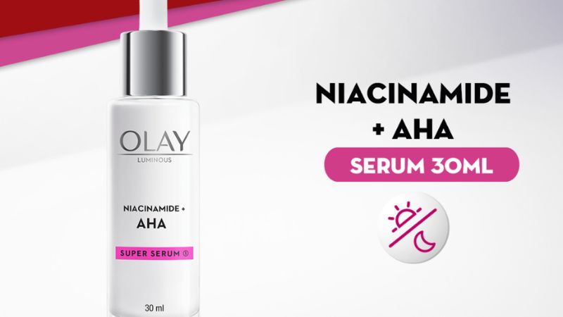 Thành phần của serum Olay Luminous Niacinamide + AHA