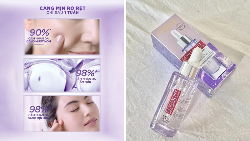 Review serum L'Oreal Revitalift 1.5% Hyaluronic Acid từ người dùng