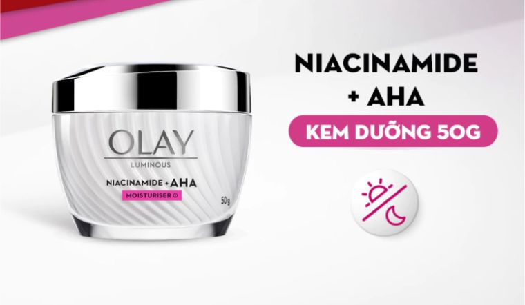 Kem dưỡng Olay Niacinamide + AHA tái tạo & ngừa lão hóa dùng có tốt không?