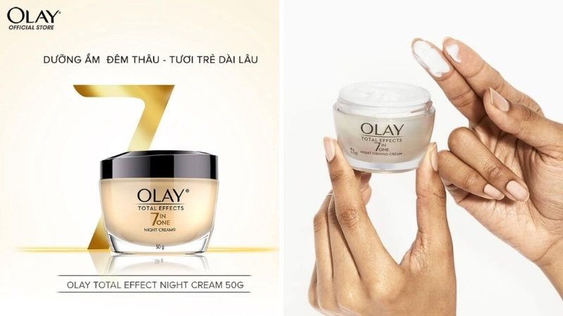 Thành phần của kem dưỡng da Olay Total Effects 7 in One Night Cream