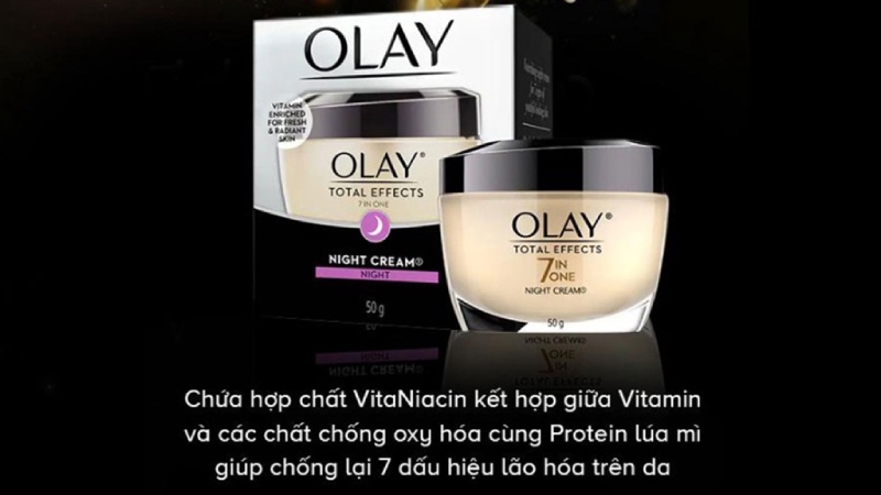 Ưu điểm và nhược điểm kem dưỡng da Olay Total Effects 7 in One Night Cream