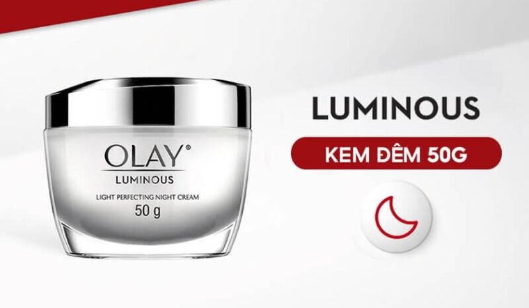 Review kem dưỡng Olay Luminous Light Perfecting Night Cream sáng da mờ thâm nám