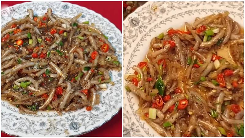 Thưởng thức cá cơm kho quẹt