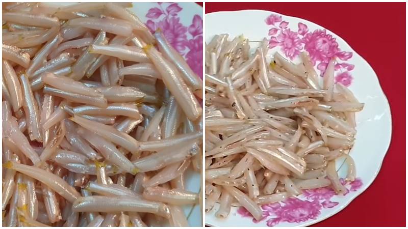 Sơ chế và ướp cá cơm