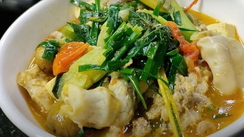 Canh cá lóc dọc mùng