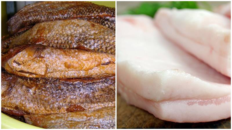 Nguyên liệu làm món mắm cá lóc chiên